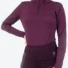 PS Of Sweden Grace Half Zip Sweater - Wine