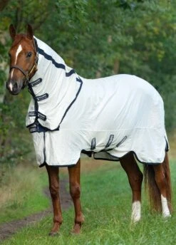 Rambo Natura Summer Sheet - White/Navy -Horse Rider Shop rambonaturardy