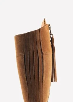 Fairfax & Favor Heeled Regina Suede Boot - Tan -Horse Rider Shop reginaheeltan4