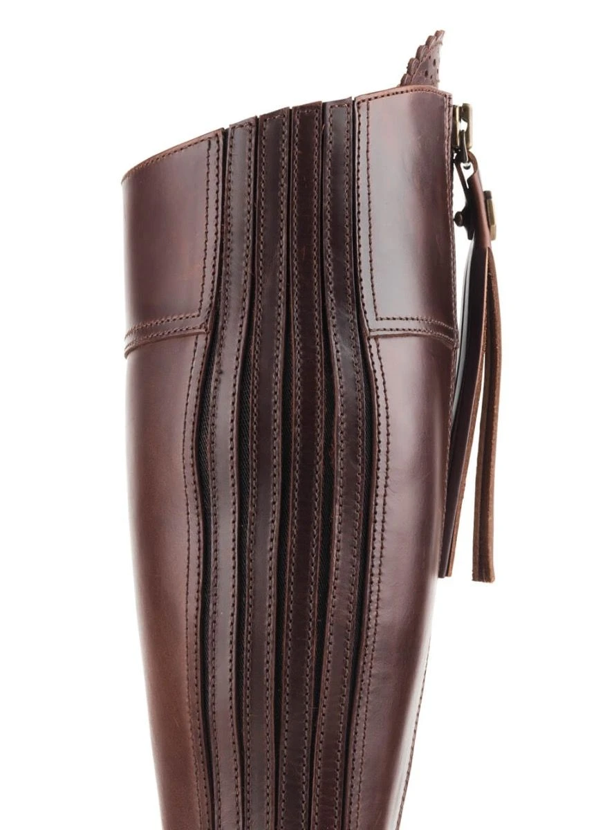 Fairfax & Favor Ladies Leather Heeled Regina Boots - Mahogany 5 Fairfax & Favor Ladies Leather Heeled Regina Boots - Mahogany - Image 5