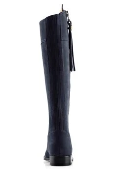 Fairfax & Favor Ladies Flat Regina Narrow Fit Suede Boot - Navy -Horse Rider Shop reginanarrowflatnvy7rdy