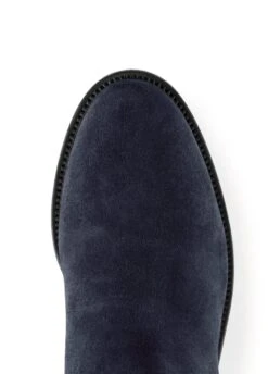 Fairfax & Favor Ladies Heeled Regina Narrow Fit Suede Boot - Navy -Horse Rider Shop reginanarrowheelednvy2rdy