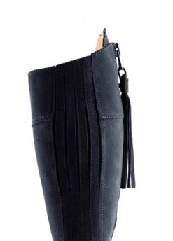 Fairfax & Favor Ladies Heeled Regina Narrow Fit Suede Boot - Navy -Horse Rider Shop reginanarrowheelednvyrdy