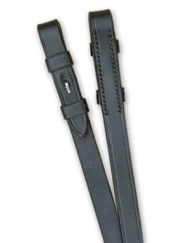 Sabre Rubber Reins - Black