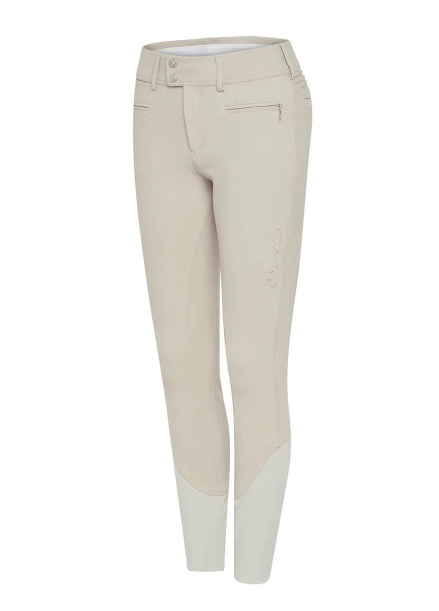 Samshield Chloe Embroidery Full Grip Breeches - Sand 1 Samshield Chloe Embroidery Full Grip Breeches - Sand