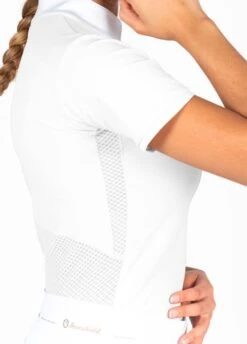 Samshield Elvira Competition Short Sleeve Competition Shirt - White -Horse Rider Shop samshield elvira shirt white 3rdy