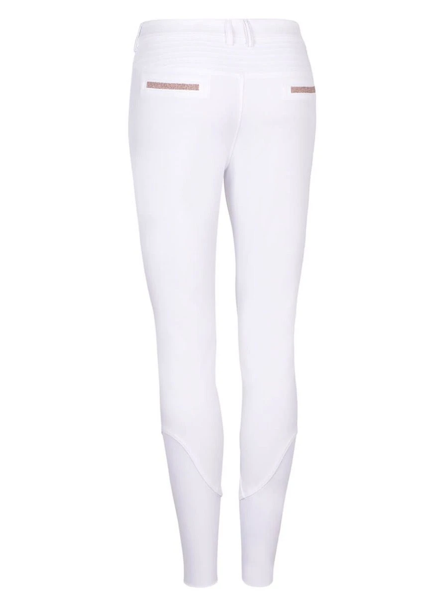 Samshield Ladies Adèle Breeches - White/Pink Gold 2 Samshield Ladies Adèle Breeches - White/Pink Gold - Image 2