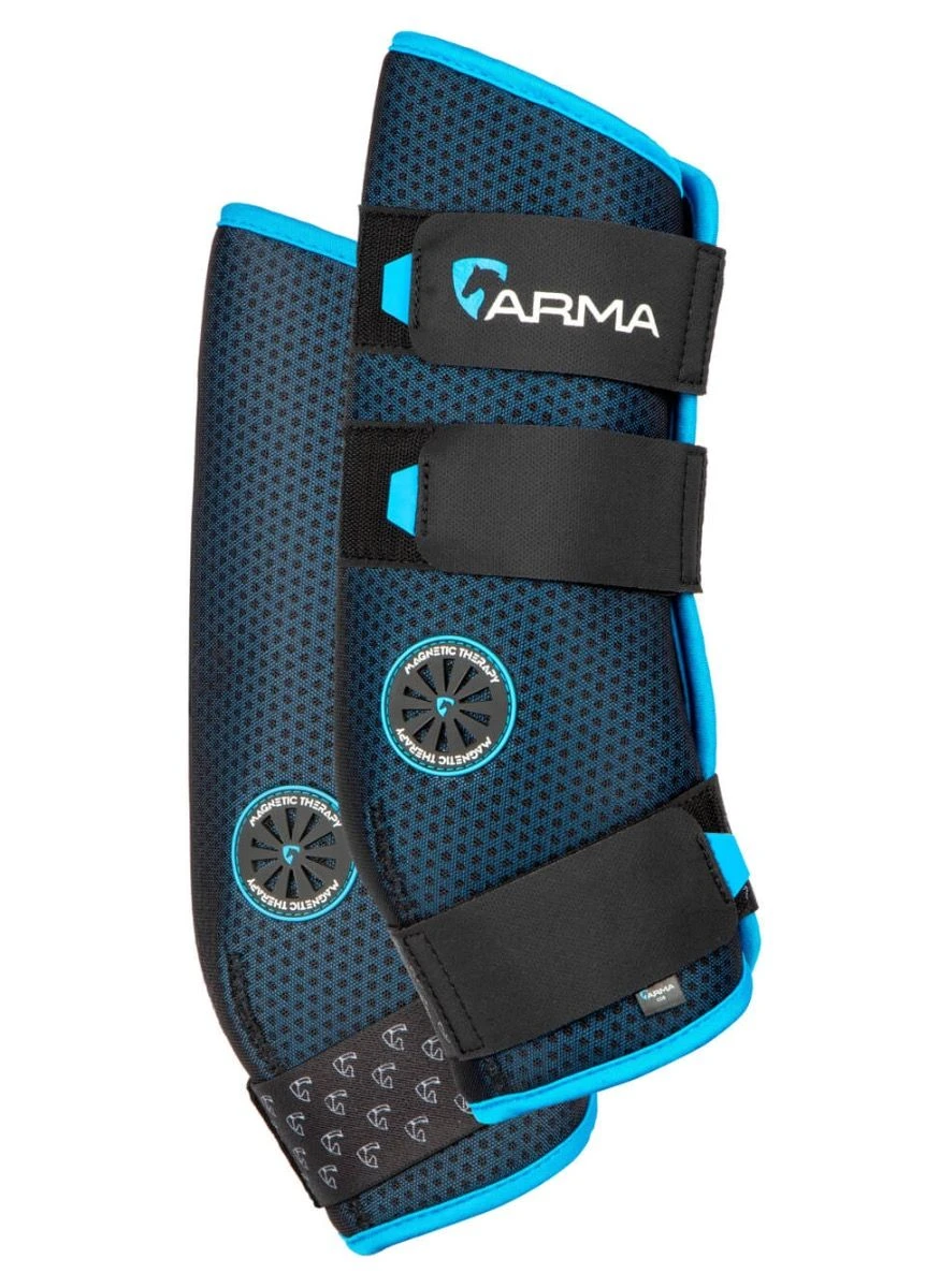 Shires Arma Magnetic Boots - Black/Blue 1 Shires Arma Magnetic Boots - Black/Blue