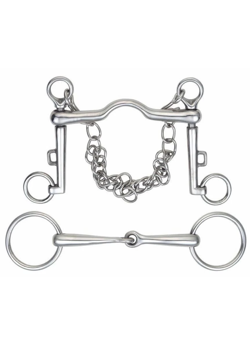 Shires Port Mouth Weymouth Set - Stainless Steel 1 Shires Port Mouth Weymouth Set - Stainless Steel