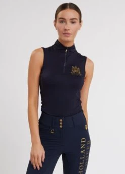 Holland Cooper Equestrian Sleeveless Base Layer - Ink Navy