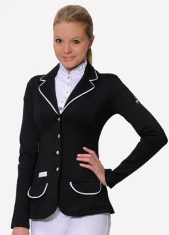Spooks Womens Show Jacket - Black/White