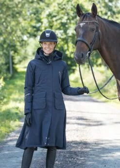 Stierna Stella Winter Coat - Midnight Navy -Horse Rider Shop stiernacoatnavy6rdy
