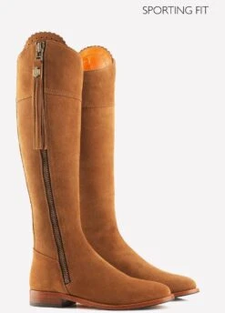 Fairfax & Favor Flat Regina Sporting Fit - Tan -Horse Rider Shop tanflatsport6