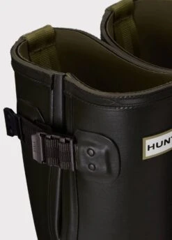Hunter Ladies Balmoral Neoprene Tech Sole Wellingtons - Dark Olive -Horse Rider Shop techsole4