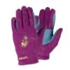 Hy Equestrian Thelwell Fleece Gloves - Imperial Purple