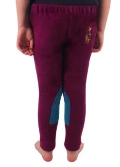 Hy Equestrian Thelwell Fleece Tots Jodhpurs - Imperial Purple/Pacific Blue -Horse Rider Shop thelwell fleece jods purp 2rdy