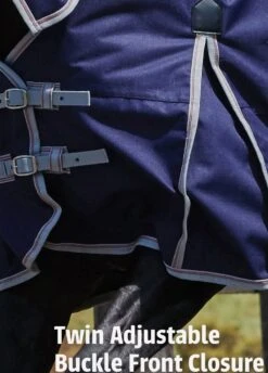 Weatherbeeta ComFiTec Essential Combo Lite Plus Turnout Rug - Navy/Silver/Red -Horse Rider Shop twinadjustablebucklefrontclosure