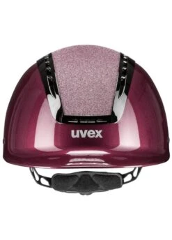 Uvex Suxxeed Blaze Glitter Helmet - Burgundy Shiny -Horse Rider Shop uvex blaze suxxeed burgundy 2rdy
