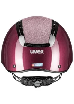 Uvex Suxxeed Blaze Glitter Helmet - Burgundy Shiny -Horse Rider Shop uvex blaze suxxeed burgundy 4rdy