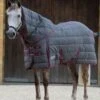 Weatherbeeta PP Channel Quilt Detach-A-Neck Medium - Grey/Burgundy