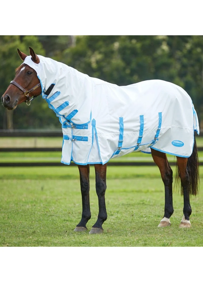 Weatherbeeta Sweet Itch Shield Combo Neck - White/Blue 1 Weatherbeeta Sweet Itch Shield Combo Neck - White/Blue