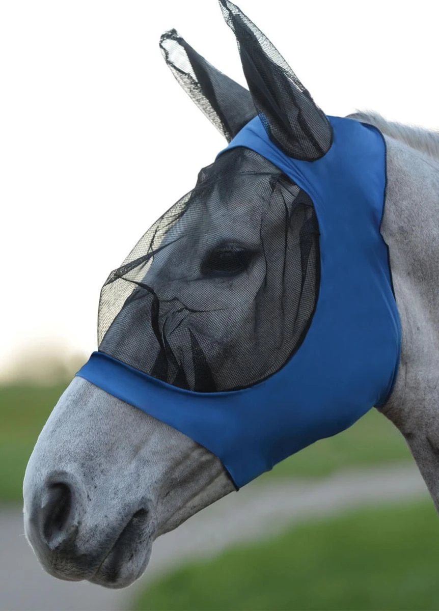 Weatherbeeta Stretch Eye Saver With Ears - Royal/Black 1 Weatherbeeta Stretch Eye Saver With Ears - Royal/Black