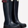 Hunter Ladies Balmoral Neoprene Tech Sole Wellingtons - Navy/Pepper